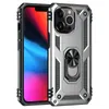 Custodia antiurto per armatura con cavalletto in metallo per iPhone 15 14 12 13 11 X Xs Max Pro XR SE 7 8 6 6S Plus Custodia per PC in TPU Cover posteriore Coque