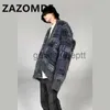 Pulls pour hommes Zazomde Wihter Vintage rayé vert Cardigan pull hommes haute rue surdimensionné bouton pull Harajuku lâche Hip Hop tricots haut J230920