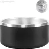 Boomer Dog Bowls 32 oz Stainless Steel Non-Slip Tumblers Double Wall Vacuum Insulated Large Capacity 32oz Dogs Bowl Pets Supplies 258b