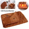 Blanket 5V USB Large Electric Blanket Powered By Power Bank Winter Bed Warmer Heated Body Heater Machine 230920