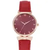 Wristwatches Quartz Watches Women 's Leather Watch Strap 패션 간단한 작은 신선한 레저 학생