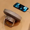 Zomer huishoudelijke luchtkoeler ventilator met LED-lamp Afstandsbediening Oplaadbare USB Power Bank Plafondventilator 3 versnellingen Muurventilador