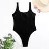 Explosive special fabric wrinkled cloth women's swimsuit pleated cloth wavy strip one-piece swimsuit women UB
