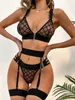 Sexig uppsättning rhomboid erotiska underkläder sensuella ren exotiska kostymer transparenta bh sexiga strumpor porr sissy piga outfit 230808