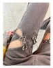 Women's Jeans Y2K Women Casual Pants Street Fashion Personality Hollow Eyelet Strap Girl High Waist Denim Bootcut Autumn