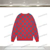 Xinxinbuy Mannen designer Hoodie trui Dubbele letter jacquard Parijs Ronde hals dames zwart paars geel rood S-2XL