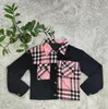 Women's Jackets Luxury designer Clothes long sleeve Lapel Neck jeans jackets new corduroy ladies plaid patchwork coat