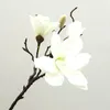 Faux Floral Feel Feel Nawilżąca Symulacja Magnolia Flower Home Table Decoration Bonsai Artificial Flowers