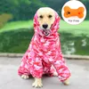 Vêtements pour chiens imperméable grand imperméable vêtements de pluie pour animaux de compagnie combinaison tenues grands moyens petits chiens Golden Retriever vêtements de plein air manteau 230919