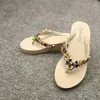 Zapatillas Casual Glitter Slides Zapatos de verano para mujer en una cuña Chanclas de goma Shale Mujer Playa Bajo Pantofle Luxury Jelly FL