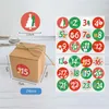 Confezione regalo 24 pezzi di carta Kraft Scatola di caramelle natalizie Biscotti Torta da forno 24 Bomboniere digitali Sacchetti di imballaggio natalizi Articoli per feste