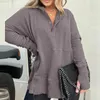 Damen-Kapuzenpullover, Herbst-Winter, V-Ausschnitt, Kapuzen-Sweatshirt, locker, lässig, einfarbig, Fledermausärmel, Fadenoberteile, eleganter modischer Pullover