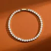 bracelet en or homme glacé bracelet de tennis chaîne AAA Zircone Cubique Argent Femmes Bracelets Designer Cuivre Blanc Diamant Chaînes B2953