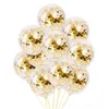 Party Decoration 20pcs/set 12 Inch Rose Gold Sequins Golden Confetti Glitter Balloons Birthday Wedding Festival 7q 230920