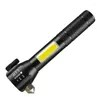 Flashlights Torches Rechargeable LED With Hammer Multi-functional Emergency Torch Belt Cutter