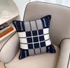 Yastık kasası çizgili yastık nordic tarzı açık araba kanepe yastık bel destek yastık örgü yastık kanepe yastık toptan
