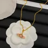 Diamond Pandant Necklace Designer 18K Gold Plated Chain Saturn Choker Necklaces for Women Jewelry Accessory Wholesale