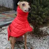 犬のアパレル冬の大きな犬の服を防水ビッグドッグジャケットベストフランスのブルドッググレイハウンド230919のための高い襟付き温かいペットドッグコート服