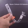 4 In1 Kit Narghilè Bruciatore a olio in vetro da 14 mm Bong Dab Rig per olio in paglia Micro NC Set Tubo per acqua da fumo in vetro con tubo per bruciatore a olio in vetro a sfera da 30 mm 2 pezzi