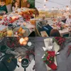 Autres fournitures de fête d'événement 59 pieds Guirlande de baies rouges de Noël Artificielle Bourgogne Pip pour décorations de cheminée Décor de vacances 230919