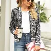 Damenjacken Frauen Pailletten Glitzer Langarm Mäntel Elegant Frühling Outwear Büro Damen Solide Streetwear 230920