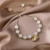 Strand Barock Summer Shell Freshwater Pearl Armband Ladies Beach Decor Smycken