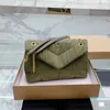 Denim Puffer Luxurys Designers Shoulder bags 30CM Woman Fashion Handbags messenger crossbody Ladies Gold chain Totes Purse