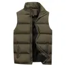 Gilets pour hommes Hommes Automne et hiver Mode Couleur unie Down Coton Zipper Vest à la mode Casual Confortable Léger Chaleco Hombre