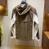 Herrenjacken, High Street, Farbblock, mit Kapuze, Daunenmantel, warme Jacke, Windjacke, wasserdichte Kleidung, Streetwear, Techwear-Kleidung 230920