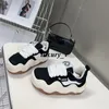 Heyday Sneakers Men Women Designer Casual Shoes Wavy Bread Shoe Thick Soled Rubber Trainers Canvas Stitching Sneakers
