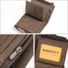 Wallets Anti Theft Brush Business Leather Thin And Short Men's Holders For Men Coin Purse