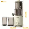 Juicer Slow Masticating Cold Press 야채 및 과일 주스 추출기 추출기 트레드 주스를위한 Batch Juicing, No-Prep를위한 여분의 큰 호퍼, 68 온스 용량