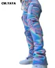 女性SパンツS cm yayaタイの染料と女性のためのポケットジョガーサファリスタイルファッションストリートウェアスウェットパンツズボン230920