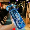 Botellas de agua Botella de gran capacidad Hervidor a prueba de fugas para gimnasio Taza estable Contenedor inferior Senderismo Ciclismo Camping