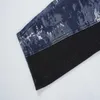 Étiquette de mode avancée couture 3d numérique cravate colorant imprimé Tube droit coupe ample Jeansm5sf