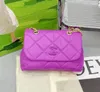 Women's New Fall Winter Fashion Rhombus Embroidery Line Small Square Bag Cross-Border Fashion Bags