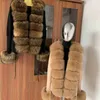 Women's Fur Faux Fur Women's Fashion Real fur Knitted Cardigan Fur Coat Plus Knitted Sweater Cardigan Spring and Autumn Jacke L230920