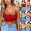 Tanques femininos Mulheres Summerhalter Strap Colete Sexy Backless Crop Tops Clubwear Strapless Bras 46D