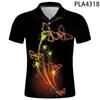 Męskie polo polo homme motyl moda streetwear męskie koszule swobodne hombres harajuku cool 3D nadrukowana koszula z krótkim rękawem ropa