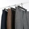 Men's Suits & Blazers Men Trousers Long Pants Wool Tweed Leisure Cotton Male Gentleman Herringbone Business Suit Pant For Wed257G
