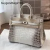 Designer Bag Himalayans handväskor äkta läder Himalaya BK25 Crocodile Home Privat kvinnors stor kapacitet 3BG8