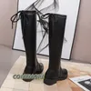 Boots Leisure Low Heel Overtheknee Boot Elegant Thin Leg Thigh High Shoes Long for Women Round Toe Platform Autumn 230920