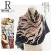 2023 Winter New Fashion Camellia Imitated Cashmere Scarf Female Thick Soft Long Shawl Outside Keep Warm Scarf for Lady