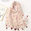 KAPE CAPE MUSLIM KVINNA HIJAB TASSEL SCARVES FÖR DAMER Fashion Cotton Feeling Shawl Scarf Elegant Female Thin Beach Handduk Leopardtryck L230920