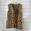 Frauen Pelz Winter Faux Weste Frauen Ärmellose Plüsch Jacke Weibliche 2023 In Outer Damen Leopard Mantel Frau Kleidung