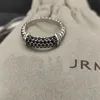 Hot nieuwe band Designer Ringen Dy Twisted Twee Kleuren Kruis parels Ring voor Vrouwen Mode populaire Zilveren Sieraden voor Vrouwen Luxe Diamant Huwelijkscadeau Vintage