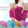 Blankets High Quality Home Textile Solid Color Soft Throw Blanket Warm Coral Travel office Flannel Sofa Bed-sheet 230920
