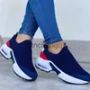 Dress Shoes 2023 Fashion Vulcanized Platform Solid Color Flats Ladies Shoes Casual Breathable Wedges Walking Sneakers For Women x0920