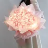 Weihnachtsdekorationen, DIY-Schmetterlingssträuße, handgefertigtes Blumenmaterial-Paket, Blumenstrauß mit Lichterkette, Hochzeitsdekoration, Geschenk für Freundin 230919