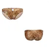 Underpants Men's Panties Leopard Print Underwear Briefs With Bulge Pouch Young Men Swimming Trunks Lingerie Low Waist 2023